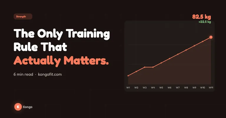 The Only Training Rule That Actually Matters